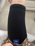 美津濃大腿護套運動(dòng)壓縮加壓護腿健身深蹲籃球足球跑步防肌肉拉傷襪套 黑色1只裝 M 【適合大腿圍43-48cm】 曬單實(shí)拍圖