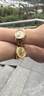 歐品客（Oupinke）金表龍鳳真鉆石情侶表瑞士品牌十大名表情侶款一對(duì)全自動(dòng)機(jī)械表 足金龍鳳呈祥-帶證書-男女款全金 曬單實(shí)拍圖