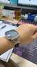 炫戴（XUANDAI） 適用iwatchs10表帶蝴蝶扣s9/s8/s7蘋果手表6金屬5拼接4真皮3表帶applewatch1代SE手表帶 滑梯閃鉆金屬表帶-黑色銀扣 46mm適用Apple Watc 曬單實拍圖