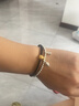 中國(guó)黃金（CHINA GOLD）銀手鏈女士S99足銀兩世歡手鏈串珠七夕情人節(jié)禮物送老婆長(zhǎng)輩媽媽 足銀兩世歡手鏈約11g*甄選禮盒 曬單實(shí)拍圖