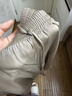 金三塔家居睡褲女19姆米重磅真絲顯腿長(cháng)外穿闊腿褲 香檳卡其 L 曬單實(shí)拍圖