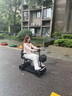 斯維馳老人代步車四輪老年電動車A1折疊助力車便攜智能老年電瓶車 灰色 鋰電20AH 曬單實拍圖