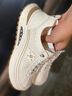 夢(mèng)特嬌（MONTAGUT）男鞋春夏新款一腳蹬沖孔透氣運動(dòng)板鞋男氣墊減震休閑鞋百搭小白鞋 白色(皮鞋碼) 41 曬單實(shí)拍圖