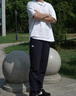 卡帕（Kappa）背靠背新款運(yùn)動(dòng)長(zhǎng)褲針織彈力褲男款涼感褲直筒夏日神褲K0E52AK42 曬單實(shí)拍圖