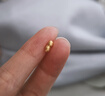 菜百首飾 黃金金種子 足金Au9999小金豆 單顆 HD 小花生單顆 1g（不支持七天無理由退換貨） 曬單實(shí)拍圖