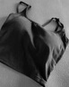 SecretWorld吊帶女生夏季帶胸墊可外穿免穿文胸洋氣美背白色內(nèi)搭一體女士背心 曬單實拍圖