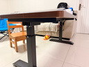 月康曼升降茶幾餐桌兩用多功能桌子工作臺(tái)客廳家用辦公桌實(shí)木書(shū)桌電腦桌 120*60*高51-75（黑腿+皇家胡桃 工型腿 曬單實(shí)拍圖