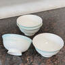 NINE CRANES景德鎮(zhèn)高顏值陶瓷家用碗具湯面碗微波爐簡約6英寸面碗4個 曬單實(shí)拍圖