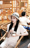 MITHAOL KUSC拉菲草草帽女時(shí)尚大帽檐夏天海邊帽子女款2025新款防曬遮陽(yáng)太陽(yáng)帽 米色 頭圍可調(diào)節(jié) 均碼 生日禮物送女朋友 曬單實(shí)拍圖