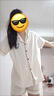 邦帛世睡衣女夏季薄款短袖三件套2025新款可愛卡通KT貓學生可外穿家居服 睡衣-圓點小貓【L】 曬單實拍圖
