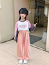 真維斯女童褲子2025春秋兒童新款彎刀直筒褲女孩時(shí)髦休閑運(yùn)動(dòng)長(zhǎng)褲秋裝 【顯高顯瘦彈性】粉/純色 130 曬單實(shí)拍圖