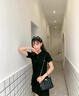 Chiecu Kscbn輕奢包包女包水桶包單肩包百搭鏈條斜挎包情人節(jié)生日禮物 黑色【送老婆送女友送媽媽】 曬單實拍圖