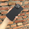 魔巖適用蘋果15promax手機殼新款無邊框蘋果15pro保護(hù)套iphone15親膚手感蘋果16promax裸機防摔硬殼 【石墨黑】-輕薄裸感 iPhone 15 Pro Max 曬單實拍圖