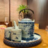 洛湘 景德鎮(zhèn)茶具套裝青花瓷茶壺茶杯整套陶瓷功夫茶器大容量家用送禮 青花瓷【喜上眉梢-提梁壺】 曬單實拍圖