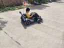 杜莎菲尼兒童漂移卡丁車(chē)米國隊長(cháng)電動(dòng)車(chē)極速20km/h遙控兒童節六一生日禮物 烤漆灰+頭盔護具 曬單實(shí)拍圖