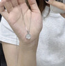 KASIYUS925純銀項鏈女圓圈四葉草項飾七夕情人節生日禮物送女友老婆禮物 項鏈+證書(shū)+禮盒 曬單實(shí)拍圖