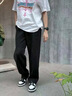 名創(chuàng)優(yōu)品（MINISO）紫色傘兵褲子男cleanfit夏季休閑長(zhǎng)褲新款寬松工裝潮流顯瘦直筒褲 紫色 L 175 (不起球 不褪色) 曬單實(shí)拍圖