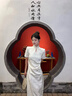 斤慕新中式旗袍裙淺杏色提花2025夏季國(guó)風(fēng)連衣裙氣質(zhì)收腰長(zhǎng)裙七夕禮物 M(85-95斤) 曬單實(shí)拍圖