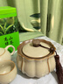 施錦茶葉罐空盒悟茶事陶瓷茶葉罐密封罐豆黃汝窯家用中式茶葉 坐上蓮-黃汝窯茶葉罐 曬單實(shí)拍圖