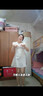蘇洛琳（SULUOLIN）2025年春天夏季新款女士裝短袖連衣裙小個(gè)子顯瘦中式旗袍氣質(zhì)衣服 杏色連衣裙 XL 115-125斤 曬單實(shí)拍圖