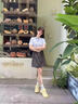 人本德訓(xùn)鞋女款夏季新款百搭小白鞋女網(wǎng)面透氣運(yùn)動鞋軟底阿甘休閑鞋子 黃色 38 曬單實拍圖