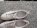 零度風(fēng)格·ZERO STYLE輕奢男鞋休閑板鞋男秋季透氣一腳蹬真皮小白鞋男生潮流運動(dòng)鞋 白色 【品牌限量款】 42 【標準皮鞋碼】 曬單實(shí)拍圖