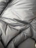 艾萊依輕薄羽絨服女款拼接連帽修身顯瘦秋冬鴨絨保暖外套 炭黑XL 曬單實(shí)拍圖