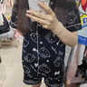 JIOESC睡衣女生夏季短袖兩件套甜美可愛卡通hellokitty學(xué)生可外穿家居服 黑色HelloKitty【兩件套】 L 【100-120斤】 曬單實拍圖