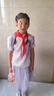 笛莎童裝女童套裝2025夏季中大童新中式襯衫網(wǎng)紗半裙套裝 夢幻紫 165 曬單實拍圖