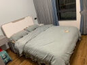 枕中梦奶油风白色实木床现代简约双人床1.8米1.5m1.35小户型卧室储物床 实木床+9cm3D乳胶棕垫+床头柜*1 150*200cm 框架结构 实拍图
