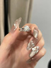 MZMZ鉑金情侶戒指Pt950鉆戒結(jié)婚求訂婚白金對(duì)戒生日情人節(jié)禮物 奢華款-年華婚戒（鉑金） 曬單實(shí)拍圖
