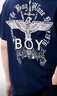 BOY LONDON【荷魯斯之眼】短袖三鷹翅膀印花潮酷T恤N01052 黑色 L 曬單實(shí)拍圖