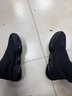 牧末（MUMO）品牌透氣網(wǎng)面鞋男新款高幫襪子鞋男運動休閑鞋厚底輕便飛織男鞋子 黑色 40 標(biāo)準(zhǔn)皮鞋尺碼 曬單實拍圖
