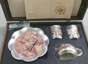 蘇氏陶瓷（SUSHI CERAMICS）敦煌鎏銀茶具套裝國家非遺傳承人陳德生作品一壺兩杯帶壺承禮盒裝 曬單實拍圖