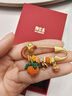 潮宏基足金黃金轉(zhuǎn)運(yùn)珠S925胸針?biāo)蛯殞毝Y物定價(jià) 萌吉蛇 QWG32800001 七夕 曬單實(shí)拍圖