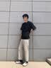 啄木鳥【2件裝】冰絲短袖T恤男夏季寬松半袖打底衫青少年運(yùn)動(dòng)休閑上衣服 紙飛機(jī)白色+星云白色 XL 曬單實(shí)拍圖