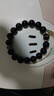 普陀山天然黑曜石手串925銀轉(zhuǎn)運珠本命佛護(hù)身禮物 12mm【羊猴如來】 曬單實拍圖