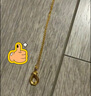 周六福18K黃金項(xiàng)鏈女生肖蛇彩金項(xiàng)鏈 生日禮物C0614075 40+5cm 曬單實(shí)拍圖