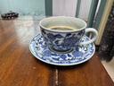 鐘家窯青花瓷中式咖啡杯陶瓷高檔柴窯青花手繪繡球花咖啡杯碟套裝 青花繡球花咖啡杯 120ml 1只 曬單實(shí)拍圖