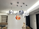 瀚帝斯設(shè)計(jì)師燈飾英國(guó)Tom Dixon Melt熔巖燈別墅樓梯燈客廳吧臺(tái)餐廳燈 銀色-直徑15cm-原版LED 8.4瓦 曬單實(shí)拍圖