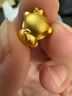 鑫誠盛黃金皇冠十二生肖轉運珠3D硬金足金猴鼠龍牛蛇雞本命年紅繩手鏈女 單個(gè)皇冠猴約0.95g不含繩 曬單實(shí)拍圖
