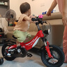 永久（FOREVER）兒童自行車(chē)3-6歲7-10男孩女孩寶寶小孩童車(chē)女童男生女生腳踏單車(chē) 【鎂合金車(chē)架-雙碟剎】紅/ 避震 12寸適用身高85-105cm 曬單實(shí)拍圖