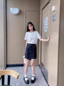 暄琰 厚底瑪麗珍鞋2025夏黑色百搭復古女鞋日系jk圓頭粗跟小皮鞋 復古小皮鞋亮光黑色 36 曬單實拍圖