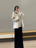 波司登（BOSIDENG）【反季】谷愛(ài)凌同款沖鋒衣鵝絨羽絨服男女同款90絨三合一登山外套 優(yōu)雅米 海貝米716C M 165/88A 曬單實(shí)拍圖