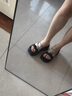 微光里法式厚底黑色拖鞋女夏外穿2025新款仙女風(fēng)氣質(zhì)水鉆沙灘涼拖鞋女鞋 黑色 38 曬單實(shí)拍圖