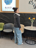 NAVIGARE女童毛衣秋冬兒童打底衫基礎(chǔ)百搭舒適柔軟 深灰 親膚半高領(lǐng) 165 曬單實(shí)拍圖