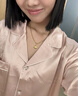 金三塔真絲睡衣女22姆米100%桑蠶絲可外穿兩件套居家服七夕禮物 [主推]22姆米桃盈粉 L 曬單實拍圖