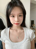 唯一（Winy）一克拉紫藤花純銀項(xiàng)鏈女2025新款吊墜生日七夕情人節(jié)禮物送女友 曬單實(shí)拍圖