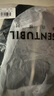 尚都比拉夏季優(yōu)雅知性撞色領(lǐng)口五分袖t恤女顯瘦休閑上衣 雅黑色 L  曬單實拍圖