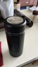 【京東物流】迷你便攜保溫杯帶濾網(wǎng)可愛口袋杯男女泡茶杯 350ml 經(jīng)典黑 曬單實拍圖
